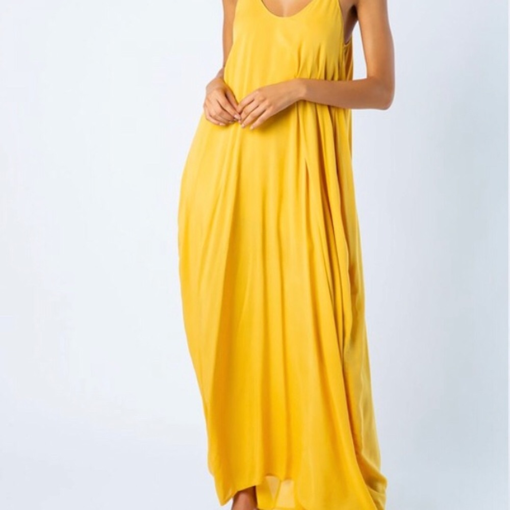 Harem Boho Mustard Maxi Dress